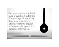 New surface makes oil contamination remove itself
