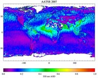 Climate Studies Benefit From 12 Years Of Satellite Aerosol Data