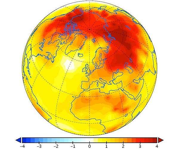 Dramatic warming in the Arctic