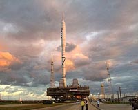 Ares I-X Secured At Launch Pad