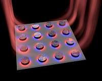 The researchers created a tiny laser using nanoparticles