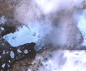 Giant Greenland iceberg a climate 'warning sign'