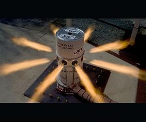 Second Scale Test Of Attitude Control Motor Lights Up The Sky