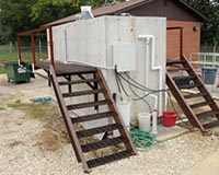 Self-Contained Wastewater System For Small Towns And Soldiers