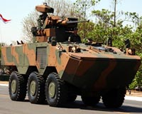 Brazilian troops receive new armored vehicles