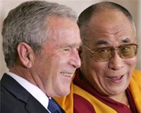 Bush Defies China In Very Public Meeting With Dalai Lama
