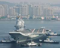 China aircraft carrier sails through Taiwan Strait again