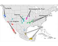Climate of North American cities will shift hundreds of miles in one generation