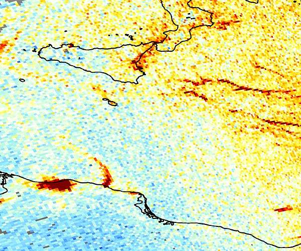 Detecting pollution from individual ships from space