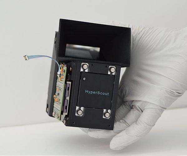 Hyperspectral imaging camera ready for assembly into spacecraft