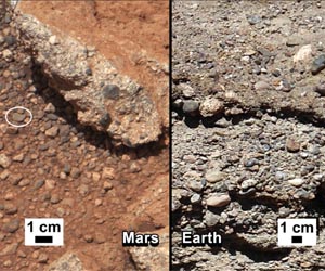 Pebbly Rocks Testify to Old Streambed on Mars
