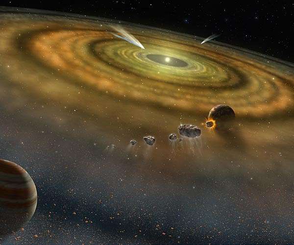 The chaotic early phase of the solar system