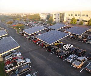 Envision Solar Completes First Cadillac Solar Tree Structure