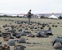 Red Cross exhumes Argentine remains in Falklands