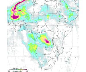 Suomi NPP Captures Smoke Plume Images from Russian and African Fires