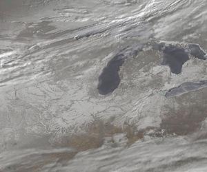 A Snowy US Panorama By Satellite