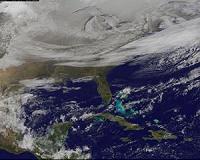 Satellite shows the snow-covered US deep freeze