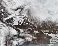 CryoSat conquers ice on Arctic lakes