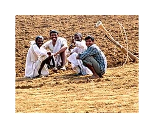 Indian farmer gets one-dollar cheque in flood relief