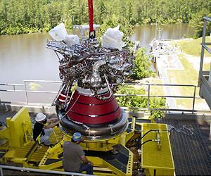 A-1 Test Stand Houses First Full Engine in Nearly a Decade