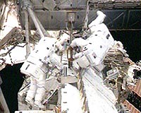 First space walk of Endeavour mission completed