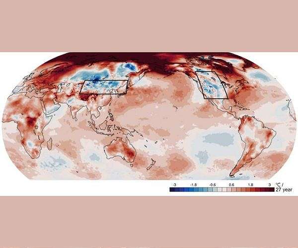 Extreme cold waves in East Asia and North America linked to mid-latitude ocean fronts