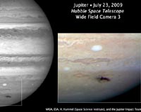 Hubble Space Telescope Captures Rare Jupiter Collision