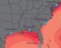 One-two punch of rising seas, bigger storms may greatly magnify US East coast floods
