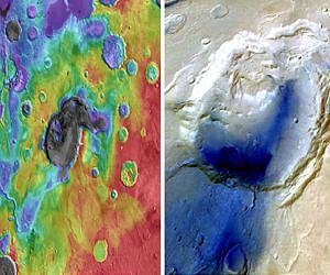 Mars Crater May Actually Be Ancient Supervolcano