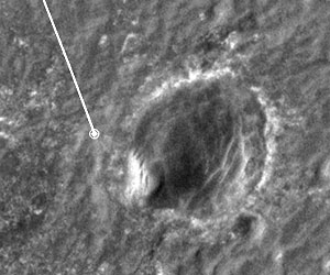 Opportunity Past 20-Mile Mark As it Nears Large Crater