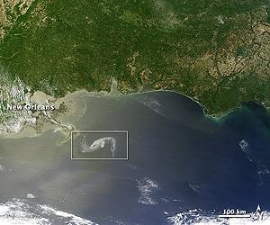 NASA Satellite Imagery Keeping Eye On Gulf Oil Spill