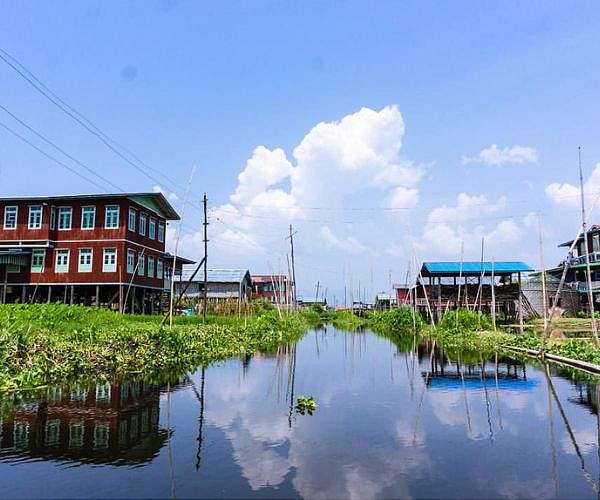 Myanmar's famed Inle Lake chokes on floating farms