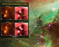 Satellites Catch 'Growth Spurt' from Newborn Protostar