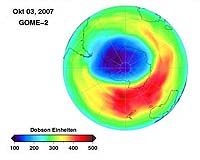 WMO expects 'normal' ozone hole over Antarctica in 2008