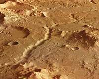 Tributes to wetter times on Mars