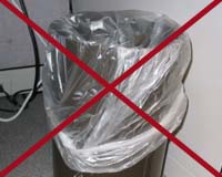Rubbish bags for VIPs