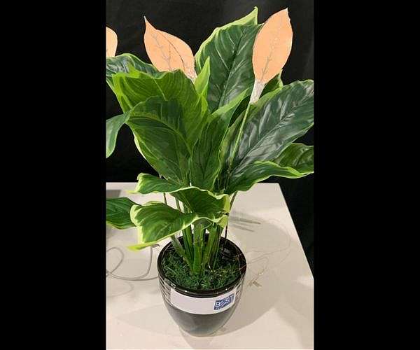 Leaf-shaped generators create electricity from the wind and rain