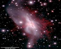 A violent wind blown from the heart of a galaxy tells the tale of a merger