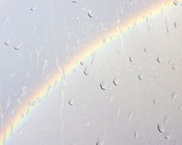 Raindrops keep falling on your head -- but they burst first