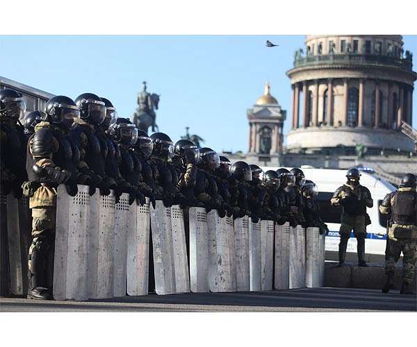 Russian man jailed for three years for defacing army posters