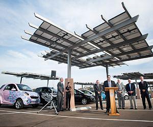 Chicago Area EV Charging Station Equipped with Solar Canopy and Lithium-ion Battery