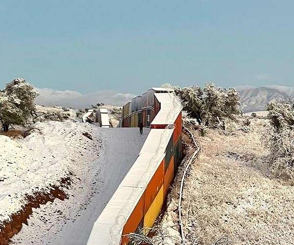 Arizona dismantles shipping container wall on US-Mexico border