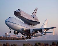 Discovery Ends Its Ferry Flight Day At Barksdale AFB