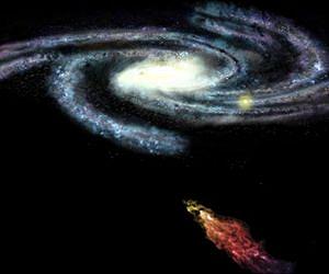 Magnetic 'Force Field' Shields Giant Gas Cloud during Collision with Milky Way