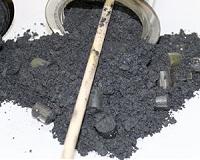 Trapping climate pollutant methane gas in porous carbon