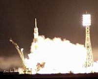 Russian-US crew blast off for ISS from Kazakhstan