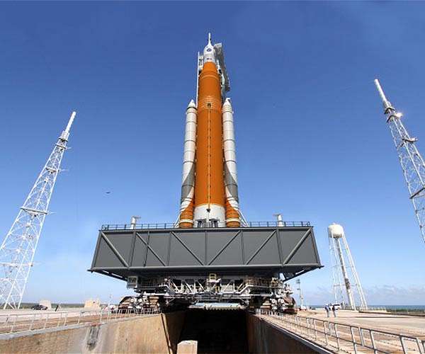 NASA prepares to roll out giant Artemis moon rocket