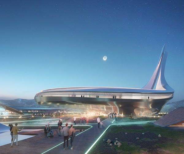 Series Futuristic Space Themed Centers