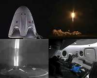 SpaceX astronaut capsule launched on ISS Demo-1 mission