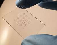 Stamping technique creates tiny circuits with electronic ink